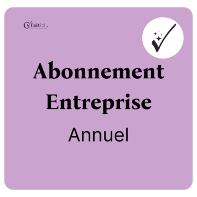 Abonnement Entreprise Annuel